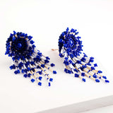 Beaded clip on earrings