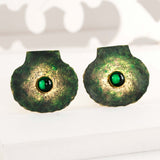 Shell stud earrings