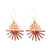 Circle starburst earrings