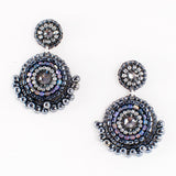 Beaded statement earrings