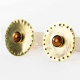 Circle statement earrings