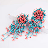 Vintage style bead earrings