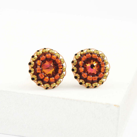 Burnt orange earrings