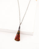 Natural brown stone necklace