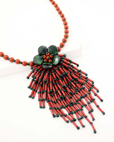 Vintage style beaded necklace