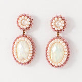Dainty opal earrings
