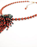 Terracotta bead necklace