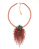 Bead confetti pendant necklace