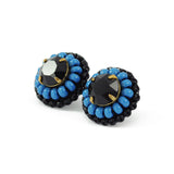 Hand beaded stud earrings