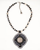Black statement necklace