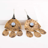 Light blue stone earrings