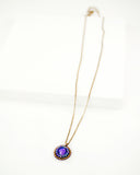 Purple swarovski delicate necklace