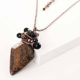 Black brown necklace