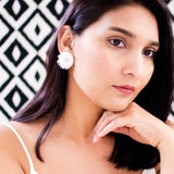 Big stud earrings