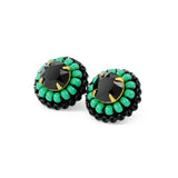 Hand beaded stud earrings