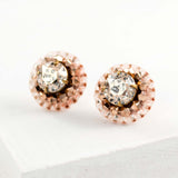 Rose gold stud earrings