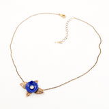 Brass leaves necklace