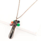 Semiprecious gemstone necklace