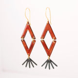 Burnt orange earrings