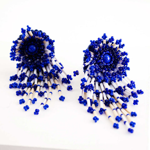 Beaded confetti earrings