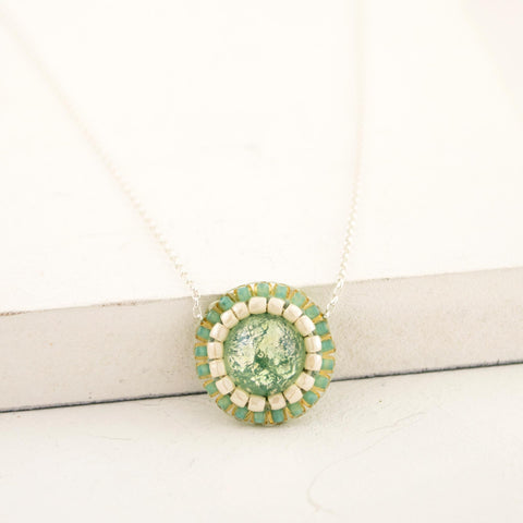 Mint green pendant