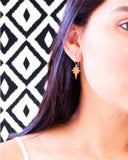 Yellow dainty earrings 
