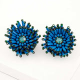 Flower stud earrings