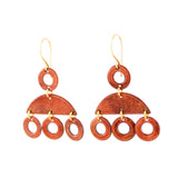 Terra cotta color earrings
