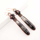 Unique handmade boho chic statement earrings