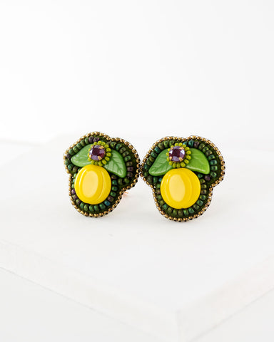 Big best sale lemon earrings