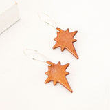 Christmas star earrings