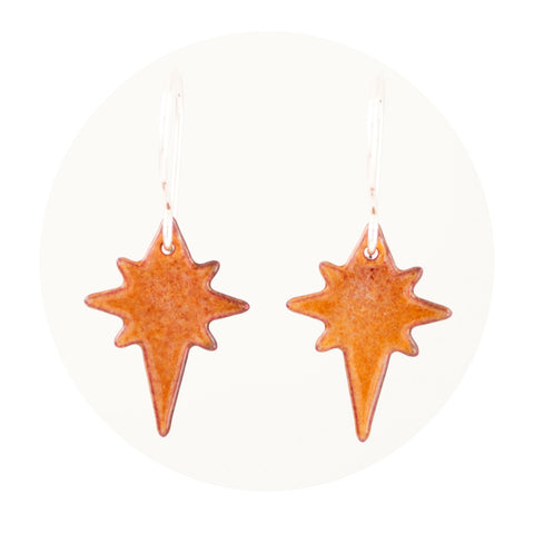 North Star drop earrings