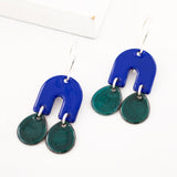 Indigo blue earrings
