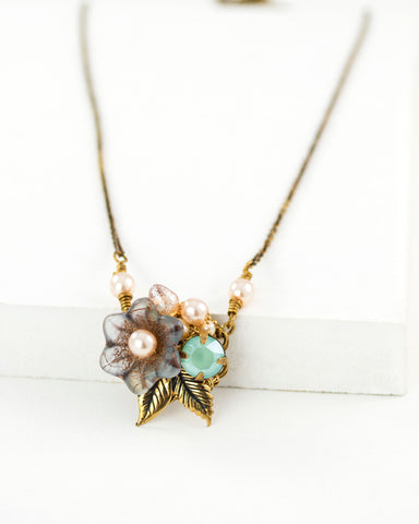 Mint green necklace