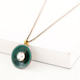 Emerald green necklace