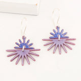 Starburst drop earrings
