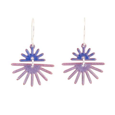 Dusty blue earrings