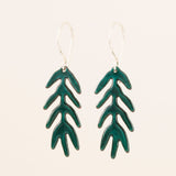 Leaf drop earrings