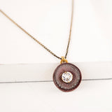 Blush pink pendant necklace