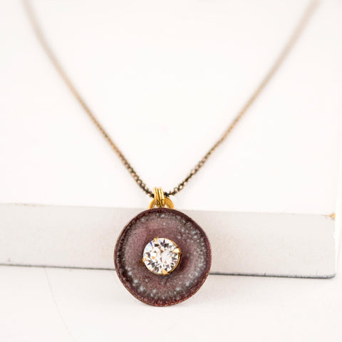 Clear Swarovski crystal necklace