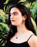 Black tie wedding event earrings