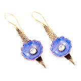 Periwinkle drop earrings