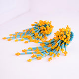Turquoise beaded earrings