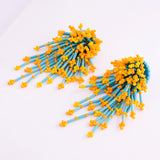 Beaded confetti earrings
