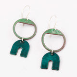 Dainty geometric drop earrings