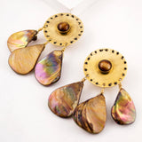 Tan earrings
