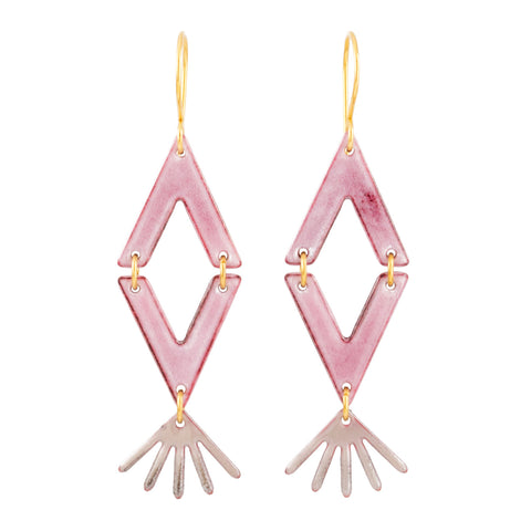 Blush pink earrings