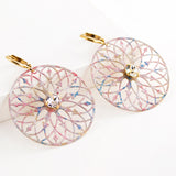 Light pink dangle earrings