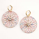 Circle statement earrings