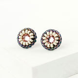 Beaded stud earrings